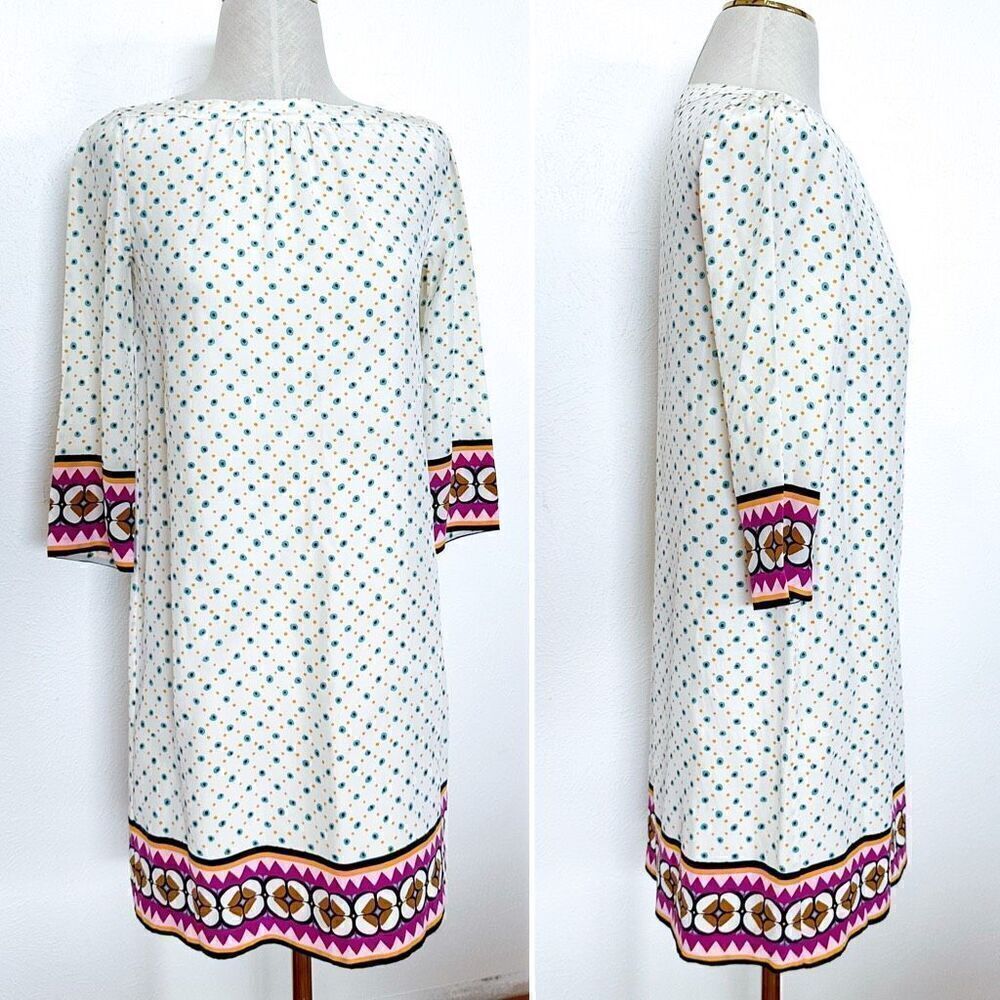FOSSIL XS 100% Silk Bonnie Dress